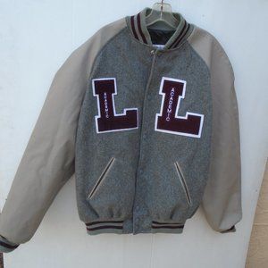 CranBarry Custom Team Outerwear Varsity Jacket Men's Size XL Grey